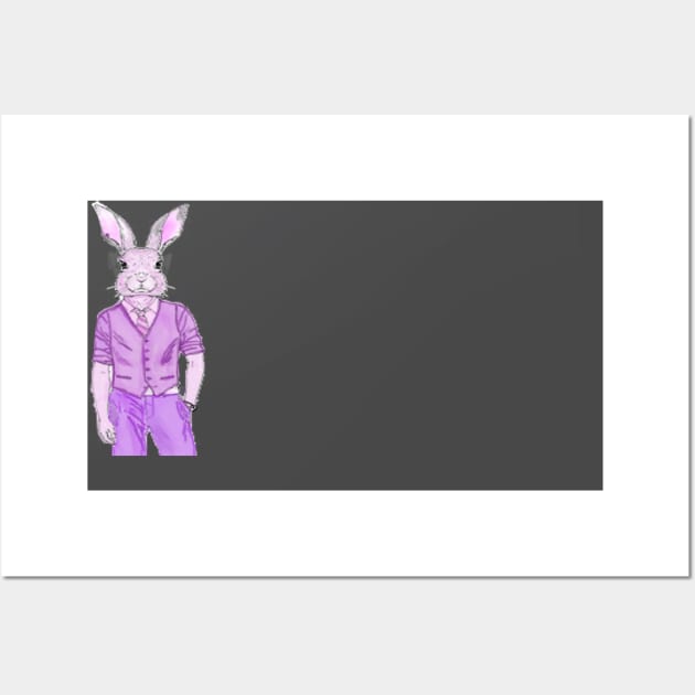 50 shades of purple bunny Wall Art by RAINBOWZEBRA